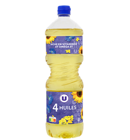 4 HUILES U ASSAISONNEMENT ET CUISSON 1L UNITE