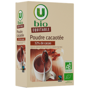 CACAO MAIGRE EN POUDRE BIO U 250G UNITE