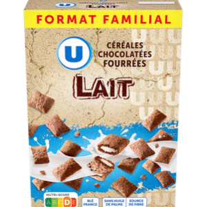 CEREALES CHOCOLATEES FOURREES LAIT U 600G
