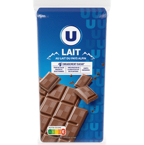 CHOCOLAT AU LAIT ALPIN U 300 G PAR 3