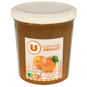 CONFITURE ABRICOT AU SUCRE DE CANNE BOCAL 370G UNITE
