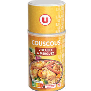 COUSCOUS VOLAILLE ET MERGUEZ U 980G UNITE