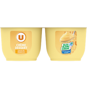 CREME DESSERT U VANILLE 125G PAR 4
