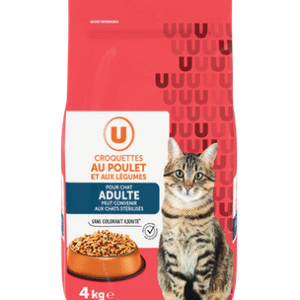 CROQUETTES AU POULET ET LEGUMES U CHAT ADULTE 4KG