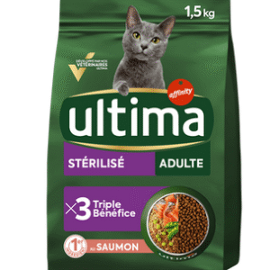 CROQUETTES AU SAUMON ULTIMA CHAT STERILISE 1,5KG