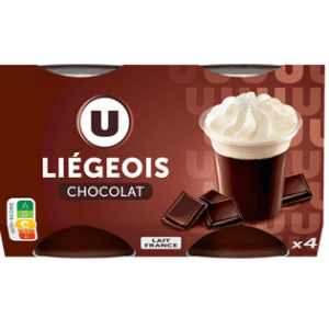 DESSERT LIEGEOIS CHOCOLAT U 100G PAR 4
