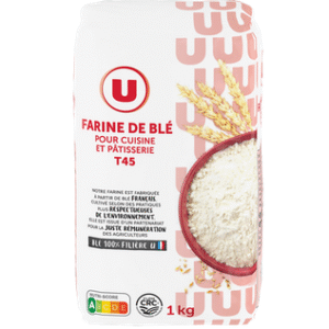 FARINE DE BLE POUR CUISINE & PATISSERIE U T45 1KG