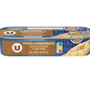 FILETS DE MAQUEREAUX MOUTARDE ANCIENNE U 169G UNITE