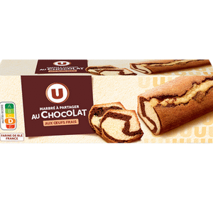GATEAU MARBRE AU CHOCOLAT U 300G UNITE