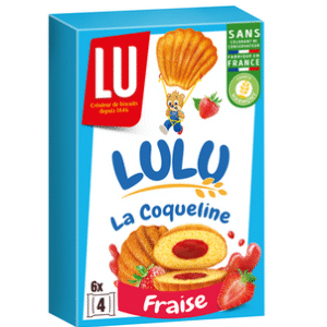 GATEAUX FOURRES FRAISE LA COQUELINE LULU 165G