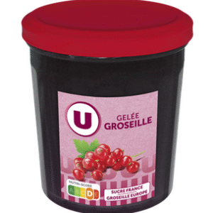 GELEE GROSEILLE SUCRE DE CANNES U 370G UNITE
