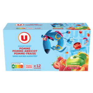 GOURDES MAT & LOU POMME ABRICOT & FRAISE 90G PAR 12