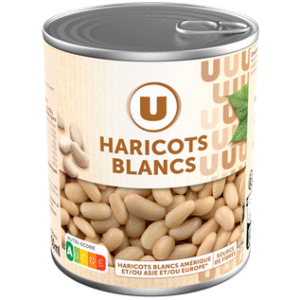 HARICOTS BLANCS U RICHE EN FIBRES 500G UNITE
