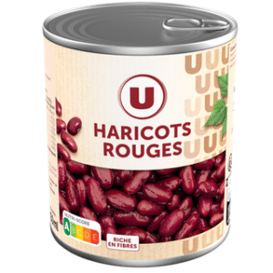 HARICOTS ROUGES RICHES EN FIBRE U 500G UNITE