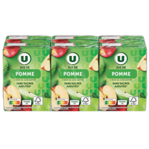 JUS DE POMME BRIQUES DE 20 CL PAR 6