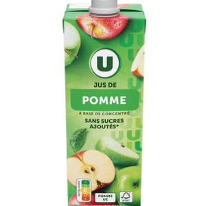 JUS DE POMME U BRIQUE 1L UNITE
