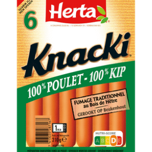 KNACKI DE POULET HERTA 210G UNITE