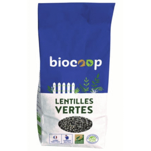 LENTILLES VERTES BIO 500G