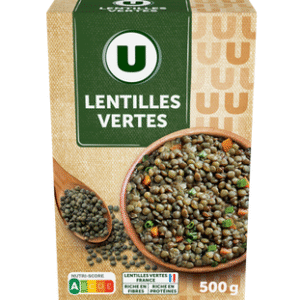LENTILLES VERTES U ETUI 500G UNITE
