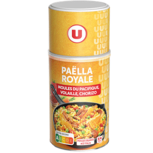 PAELLA ROYALE VOLAILLE FRUITS DE MER CHORIZO 1000G UNITE
