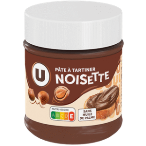 PATE A TARTINER NOISETTES U SANS HUILE DE PALME 200G UNITE