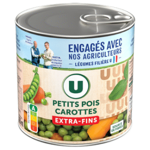 PETITS POIS CAROTTES TRES FINS U 265G UNITE