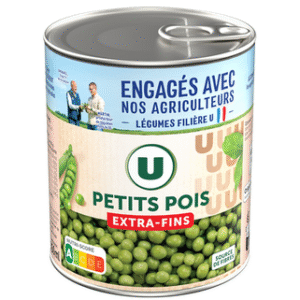PETITS POIS EXTRA FINS U 560G UNITE