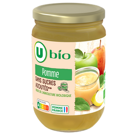 PUREE POMME BIO U 625G UNITE