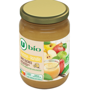 PUREE POMME VANILLE BIO U 625G UNITE