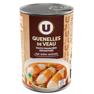 QUENELLES DE VEAU U A LA SAUCE FINANCIERE 400G UNITE