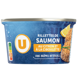 RILLETTES DE SAUMON AU CITRON ET A LA CIBOULETTE 125G
