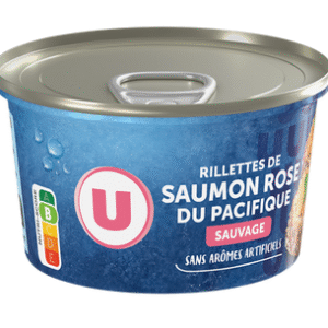 RILLETTES DE SAUMON ROSE DU PACIFIQUE 125G UNITE