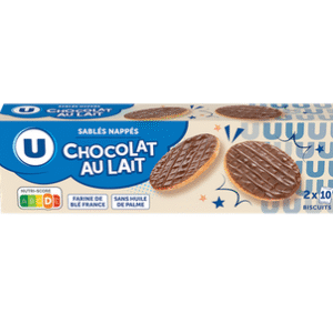 SABLES NAPPES CHOCOLAT LAIT U 200G UNITE