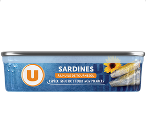 SARDINES A L HUILE DE TOURNESOL U 95G UNITE