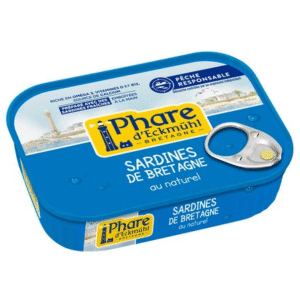 SARDINES AU NATUREL PHARE D ECKMUHL 95G UNITE