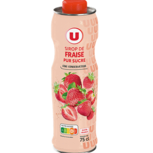 SIROP DE FRAISE U 75CL UNITÉ