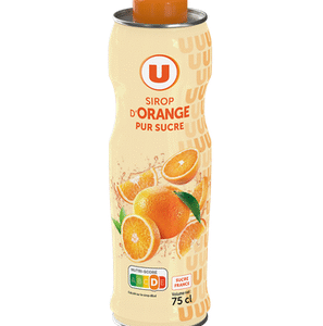SIROP D&rsquo;ORANGE U 75CL UNITE