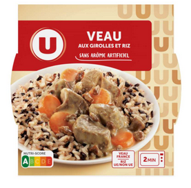VEAU AUX GIROLLES ET RIZ U 300G UNITE