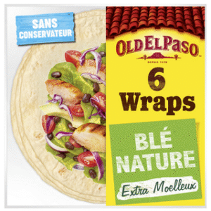 WRAPS PAR 6 OLD EL PASO 350G UNITE