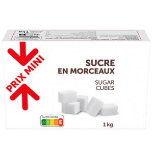 SUCRE BLANC EN MORCEAUX 1000G UNITE